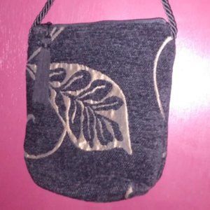 Black carpet crossbody bag (small)